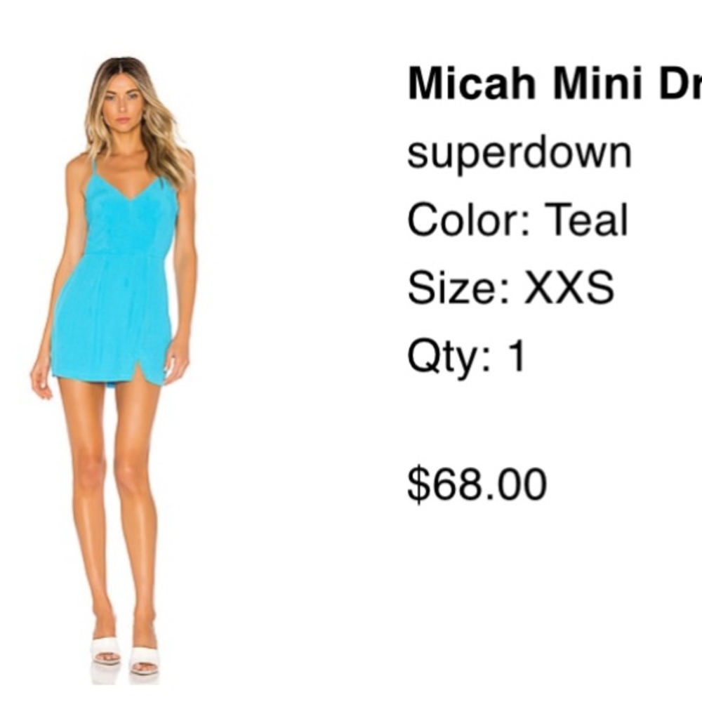 Superdown Revolve Blue Mini Dress - image 6